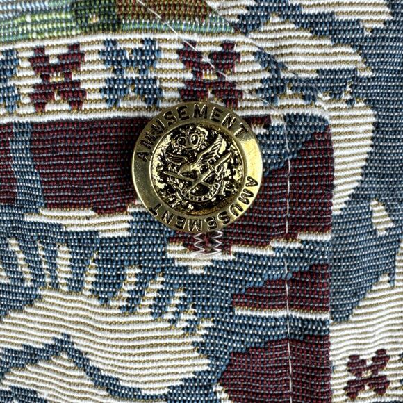 Raphael Lorenzo Tapestry Vest Womens 3X Tan America Liberty Bell Rushmore (1157) - Picture 6 of 9